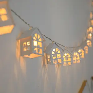 Luci Decorative per cortile luci nordiche di natale a Led nette luci da campeggio Creative a luce rossa luci bianche per le vacanze della camera da letto