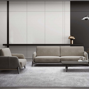 Ensemble de canapés modulaires en <span class=keywords><strong>cuir</strong></span> <span class=keywords><strong>blanc</strong></span> de luxe avec table basse pour suite d'hôtel 5 étoiles, mobilier commercial haut de gamme - Product Image 4