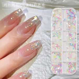 MAFANAILS สติ๊กเกอร์ติดเล็บลายหรูหรา 3 มิติ แบบกระดาษพลาสติก ลายก้อนน้ำแข็ง ลูกกวาด กลิตเตอร์ รูปหัวใจ ดาว ประกายรุ้ง ติดง่าย - Product Image 3