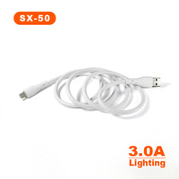 Pengisi daya Cepat PD 11 12 13 14, kabel pengisian daya USB to 8pin, kabel isi daya Cepat 3A 1M untuk iPhone 11 12 13 14