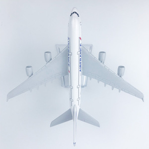 Modèle d'<span class=keywords><strong>avion</strong></span> en métal moulé sous pression <span class=keywords><strong>Air</strong></span> <span class=keywords><strong>France</strong></span> Airbus A380 à l'échelle 1/500, 14 cm, avec support - Product Image 5