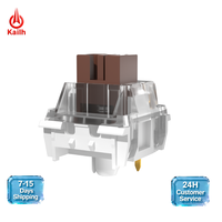 Interrupteur tactile silencieux Kailh Turbo Brown à 3 broches, réduction du bruit, composant de clavier mécanique personnalisé pour accessoires DIY