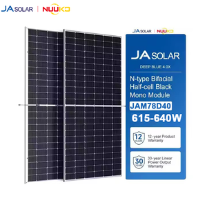แผงโซลาร์เซลล์ JA Solar Solar 540w 545W 590W 600W 610W 615W 620W 625W 630W 635W แบบ N-Type สำหรับขาย - Product Image 1