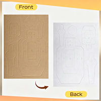Lot de 8 cibles de tir en carton à démonter, feuilles de cibles silhouettes pré-évaluées, cibles en carton double face pour l'entraînement