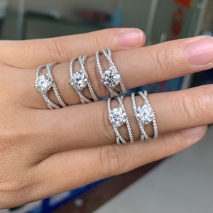 بيع بالجملة مجوهرات Fansy رجل فاخر خاتم ألماس مويسانيتي مجوهرات الهيب هوب البيضاء - Product Image 5