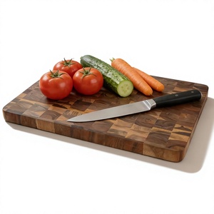 Wooden Cutting Board Chopping Block <b>Kitchen</b> Food <b>Prep</b> Serving Board Eco-Friendly Durable Anti-Slip Dishwasher Safe Rectangle - Product Image 1