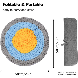 Alfombra olfativa para mascotas, tapete de juego para perros pequeños, juguete de rompecabezas, entrenamiento de olfato, almohadilla de forrajeo, comedero lento - Product Image 2