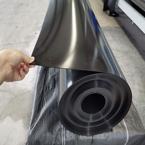 แผ่นปูบ่อเก็บน้ำ HDPE ขนาด 1.50 มม. มาตรฐาน ASTM GRI GM13 แผ่นกันซึมแบบม้วน โพลีเอทิลีนความหนาแน่นสูง สำหรับกักเก็บน้ำ - Product Image 2