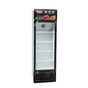 最佳选择单门商用玻璃展示柜饮料冷却器立式冰箱
