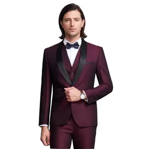 MTM made to measure mens 3 piece coat pant formal suits for men slim fit custom tuxedo man suit for wedding
