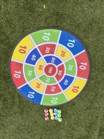 Jeu de fléchettes portable et pliable avec balles collantes en plastique, sûr pour les jeux en intérieur, les fêtes et les activités familiales