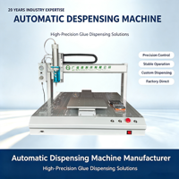 Machine de distribution de colle silicone automatique 3 axes pour bureau - Dosage et collage de mastic haute précision pour ligne d'assemblage industrielle