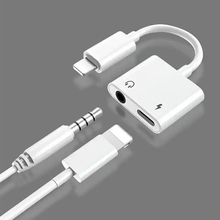 Apple iPhone 12 Pro Lightning Dongle Aux To 3.5mm With Audio Charger  Adapter Splitter