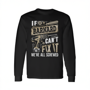 Camiseta de manga larga Barnard con diseño personalizado con nombre familiar y tema Fix It Screwed - Product Image 2