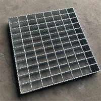 Grille de drainage en acier galvanisé à chaud, à dents, pour fossé, égout, puisard, couvercle de grille