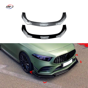 AMP-Z accessoires de haute qualité Kits de carrosserie de style de voiture séparateur de lèvre avant de pare-chocs pour <span class=keywords><strong>Mercedes</strong></span> classe <span class=keywords><strong>a</strong></span> W177 <span class=keywords><strong>2018</strong></span> + - Product Image 1