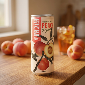 Fournisseur de canettes de thé glacé aux fruits frais pêche 330 ml pour supermarchés, magasins de proximité et distributeurs de boissons avec approvisionnement en gros - Product Image 5