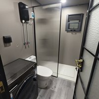 Container Espandibile a Doppia Ala per Fabbrica, Capacità 40HQ, 2 Set Pieghevoli, Casa Modulare Personalizzata per Negozio Ufficio, Ecologica e Ignifuga