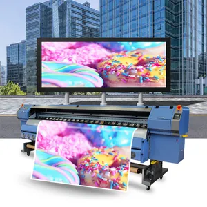 Konica automática 512i 3.2m impressora solvente, BH-3208 com 4/8 peças cabeça de impressão formato amplo da impressão máquina para a bandeira flexível do pvc