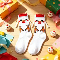 Chaussettes magnétiques personnalisées avec logo, chaussettes de couple 3D, chaussettes amusantes et créatives qui se tenant par la main, pour femmes, hommes, unisexe, cadeau