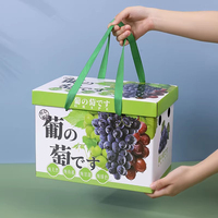 Boîtes en carton ondulé personnalisées multi-tailles pour fruits frais, boîtes rigides spéciales pour emballages de raisins/tomates, 10 kg