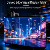 Écran LED flexible P2/P2.5 pour intérieur, comptoir ovale de DJ, écran personnalisé, écran LED souple de forme spéciale, écran d'affichage LED