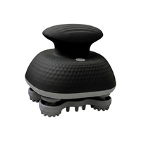 JAMOOZ Mini Brosse de Massage Électrique pour la Repousse des Cheveux, Brosse Rafraîchissante en Silicone pour le Corps et le Cuir Chevelu, Rechargeable par USB avec Minuteur