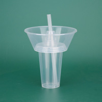Support jetable pour collation de célébrité d'Internet, support pour tasse de fondue, couvercle épaissi, forme ronde, en plastique