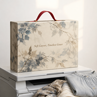 Scatola Regalo per Abbigliamento Ecologica, Riciclabile, Pieghevole, Magnetica, Design Personalizzato, Scatola di Carta Collassabile con Fodera in Spugna, Goffratura per Calzini