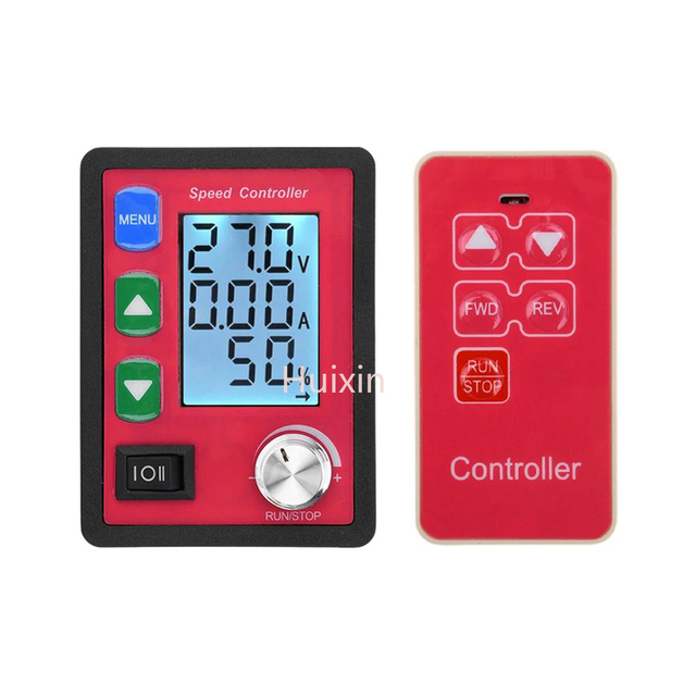 Hot DC6~55V Brushed Motor Speed Controller PWM Motor Governor Forward/Reverse Wireless Remote Control LED Screen Display