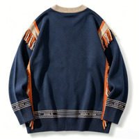 Nouvelle Arrivée - Cardigan en Tricot Respirant Personnalisé pour Homme avec Boutons et Broderie de Lettres - Collection Printemps