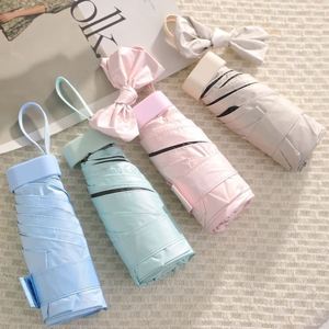 Parapluie portable mini format carte, imprimé UV, avec poches à rabat et 6 baleines, protection solaire 40% vinyle, idéal jours ensoleillés et pluvieux, pour dropshipping - Product Image 5
