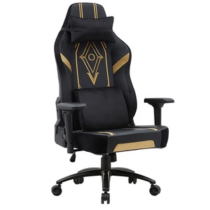 <span class=keywords><strong>Chaise</strong></span> de jeu Dx-<span class=keywords><strong>Racer</strong></span> entièrement en mousse moulée avec accoudoirs 4D, design créatif noir et or, en cuir Napa PU, pour PC, Mastero Silla avec roulettes silencieuses - Product Image 2