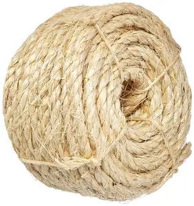 Penjualan pabrik tali serat alami 3 helai tali rami besar tali benang sisal