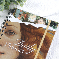 Journal quotidien cahier à spirale cahiers logo personnalisable cahier kraft planificateur hebdomadaire planificateur quotidien