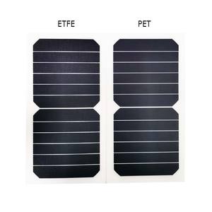 7WブラックフレキシブルソーラーパネルETFE表面ソーラーセル超軽量フレキシブルモジュール屋外RV用 - Product Image 1