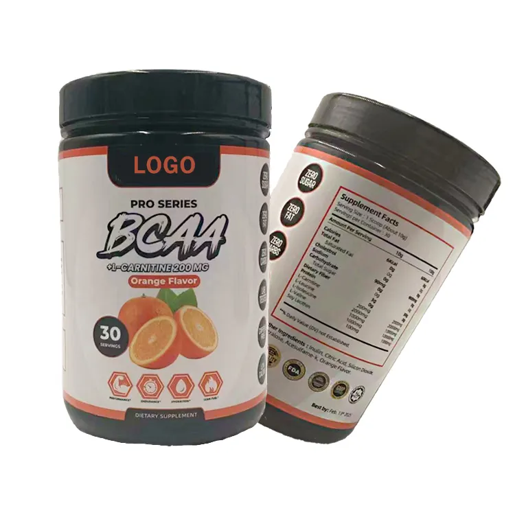 Precio al por mayor Bcaa bebida suplemento 4:1:1 polvo 500g proteínas cuidado de la salud suplemento aminoácido Bcaa polvo