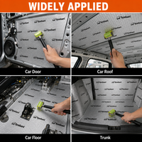 Tapis insonorisant léger anti-vibrations RynoGuard pour voiture, feuille d'amortissement pour l'insonorisation des voitures