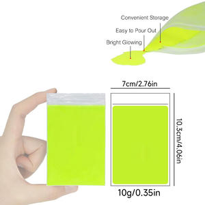 Timesrui Glow in the Dark Pigment en poudre, colorant de résine coloré <span class=keywords><strong>pour</strong></span> résine époxy Art Paint Art DIY Crafts Non-Toxic Skin Safe - Product Image 1