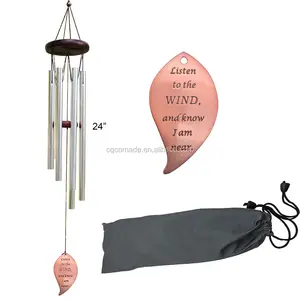 Hot bán kim loại gió Chime cho memorial với kim loại thả windchime cho những người thân yêu