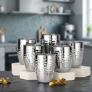 Vaso de Acero Inoxidable de Doble Pared, Diseño Minimalista, para Bebidas, Apto para Lavavajillas, para Adultos - Product Image 3