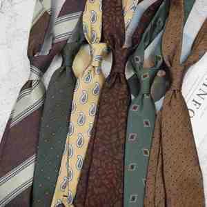 Men's Vintage Cashew Neck <b>Tie</b> Suit Shirt Groom Wedding 8cm Business Formal Professional Striped Neck <b>Ties</b> - Product Image 2