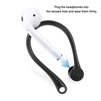 Accessoires pour écouteurs DATA FROG Mini anti-chute Crochets d'oreille en silicone pour écouteurs pour Airpods 1/2 Accessoires pour Airpods