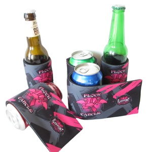 Custom Cutting Sublimation Slap Neoprene Snap Wrap Can Cooler - Product Image 4