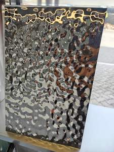 EX360 300 Series Gold Colored Stainless Steel Plate & <b>Sheet</b> with Water Ripple Design for Wall Decoration Cold Rolled - Product Image 5