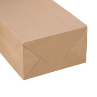 Sac à emporter en papier kraft brun personnalisé recyclable transporteur alimentaire de luxe offset numérique avec votre propre logo