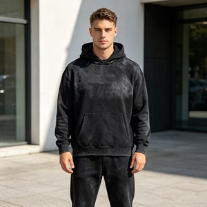 Ensembles de sweats à capuche streetwear 520 g/m² de haute qualité pour hommes, sweats à capuche personnalisés vierges, coupe oversize zippée, style boxy, très demandés - Product Image 4