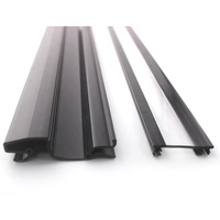 Abat-jour de plafonnier suspendu en polycarbonate industriel à LED noir mat
