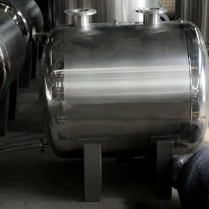 Tanques de almacenamiento de líquidos abiertos de acero inoxidable Horizontal de calentamiento de vapor de grado alimenticio grandes personalizados de fábrica