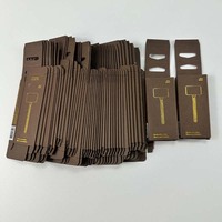 Petit emballage en carton ondulé kraft Vente en gros Boîtes vides de brillant à lèvres noires pour petites entreprises Emballage de boîtes de mascara